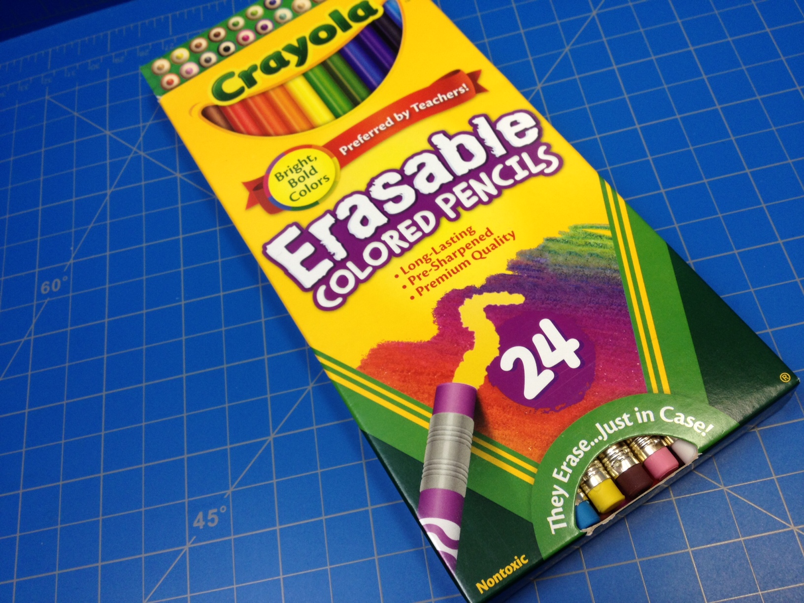 erasable colored pencils
